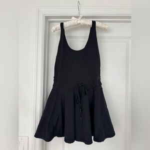 Black Sleeveless Skater Dress - POPFLEX active Twirl